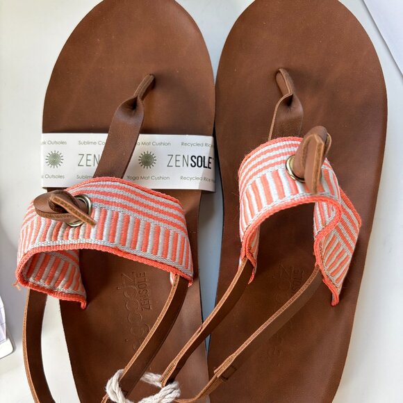 Feelgoodz Ashley Zensole Islands Sandals - Size 8 - NWT - Picture 1 of 5